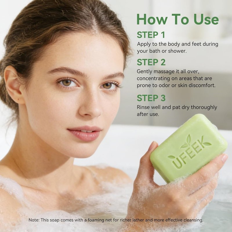 Tea Tree Oil Antifungal Soap - Soothing Cleansing for Face & Body | Relieves Itchy Skin, 7.1 oz