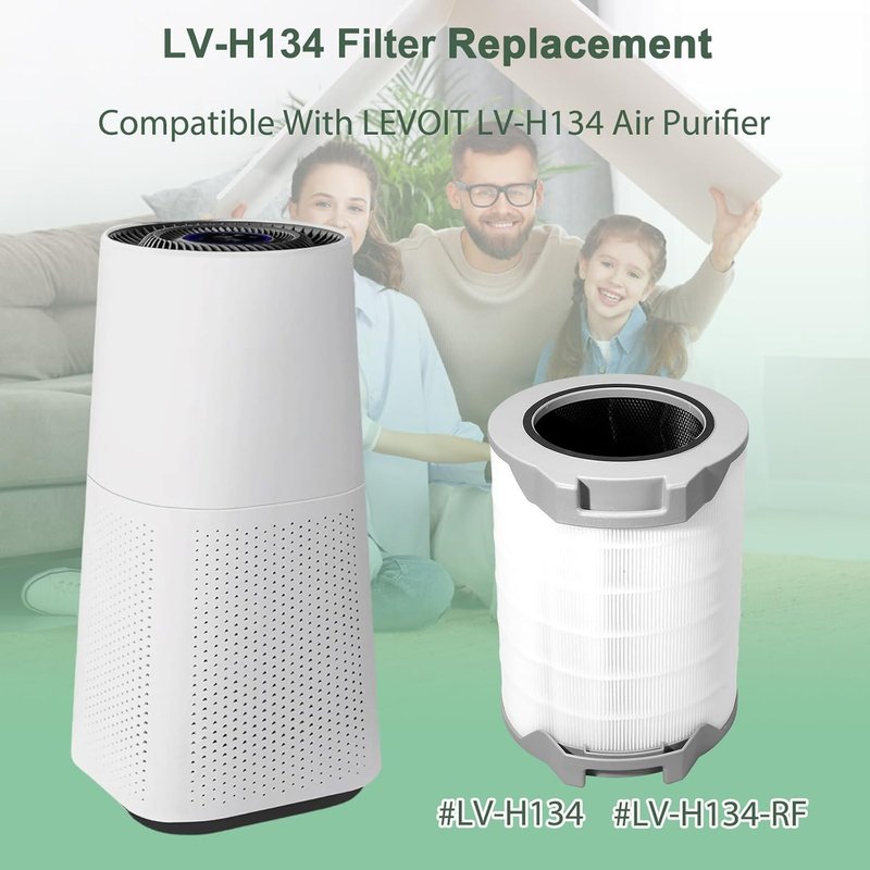 Replacement Filter for LEVOIT LV-H134 Air Purifier - 3-in-1 True High-Efficiency Activated Carbon | 1 Pack