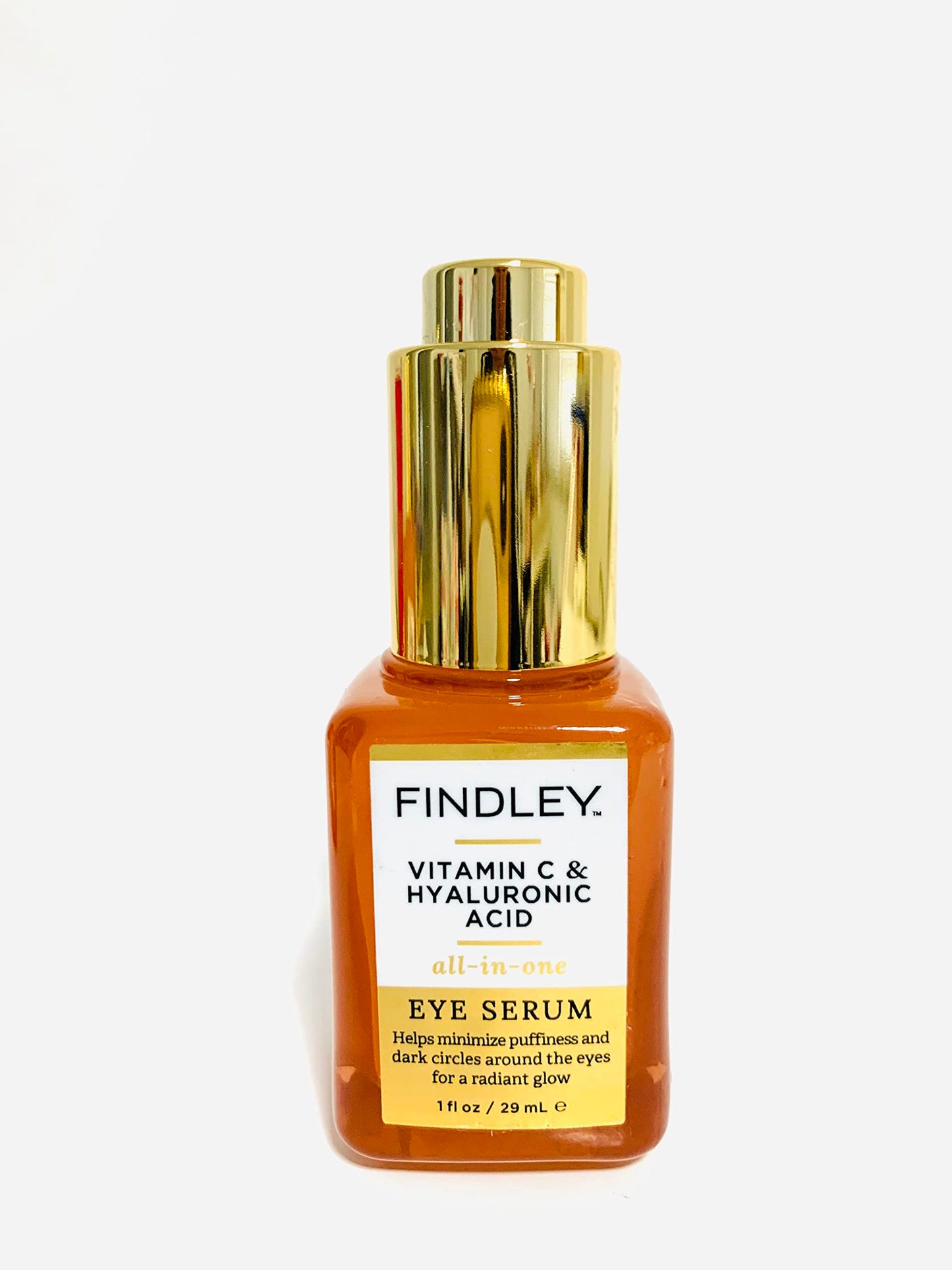 Bundle of Findley Face Serum Vitamin C and Hyaluronic Acid & Eye Serum, 2 items. NO BOX