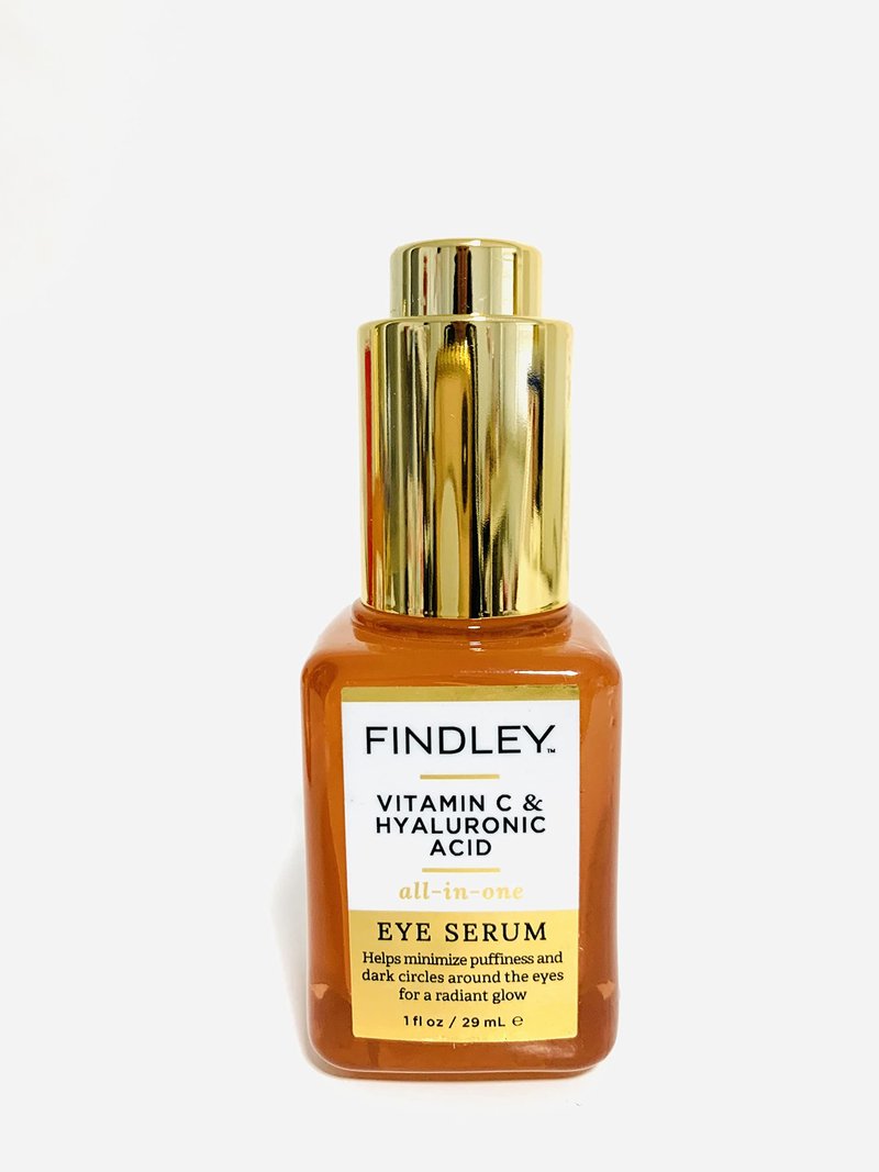 Bundle of Findley Face Serum Vitamin C and Hyaluronic Acid & Eye Serum, 2 items. NO BOX