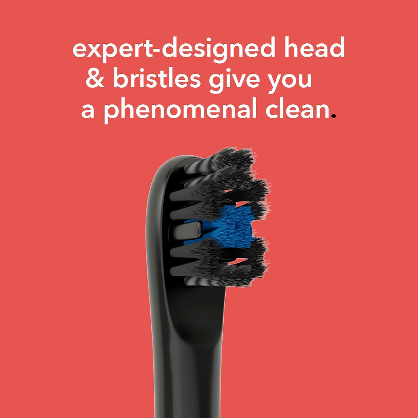 Colgate Hum Connected Smart Electric Toothbrush Refill Head, Black, 2 Pack