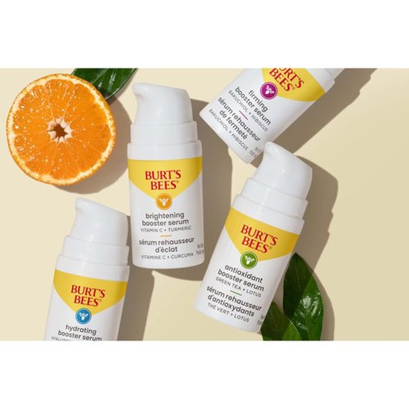 Burt's Bees Stocking Stuffers, Firming Collagen Face Serum, Natural Origin Retinol Alternative Improves Skin Texture & Supports Anti-Aging, with Bakuchiol, Lightweight - Firming Booster (1 oz)