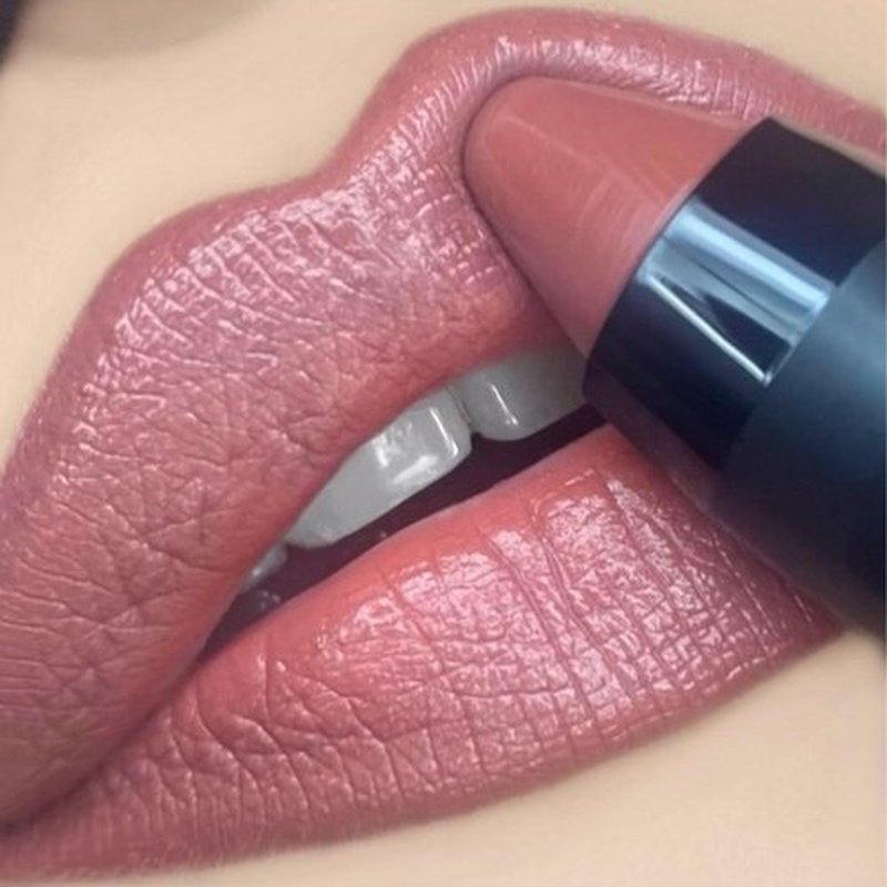 REINA REBELDE Niña Rica Bold Lip Color Stick High Pigmentation Warm Rose Nude Lipstick/Moisturizing Full-Coverage Satin Finish/High Density/Vegan/Cruelty, Paraben, and Phthalate-Free