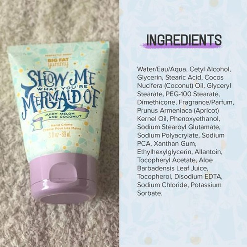 Perfectly Posh Hand Cream 89 ml, Show Me What You're Mermaid Of Hand Moisturizer-BFYHC, Naturally Pampering Hand Lotion, with Mermagical Blend of Melon and Coconut Fragrance, Hand lotion for Dry Hands
