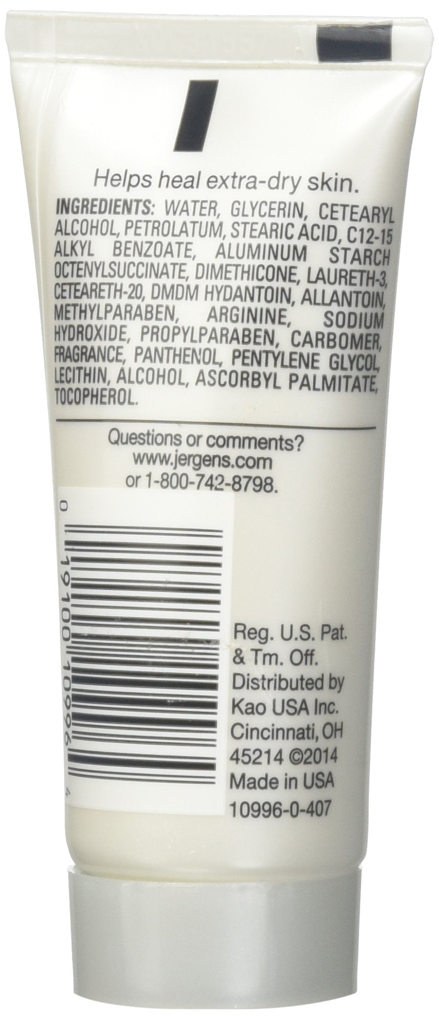 Jergens Ultra Healing Lotion, Hand and Body, Dry Skin Travel Size Moisturizer, for Absorption into Extra Dry Skin, Use After Washing Hands, 1 Ounce, with HYDRALUCENCE blend, Vitamins C, E, B5