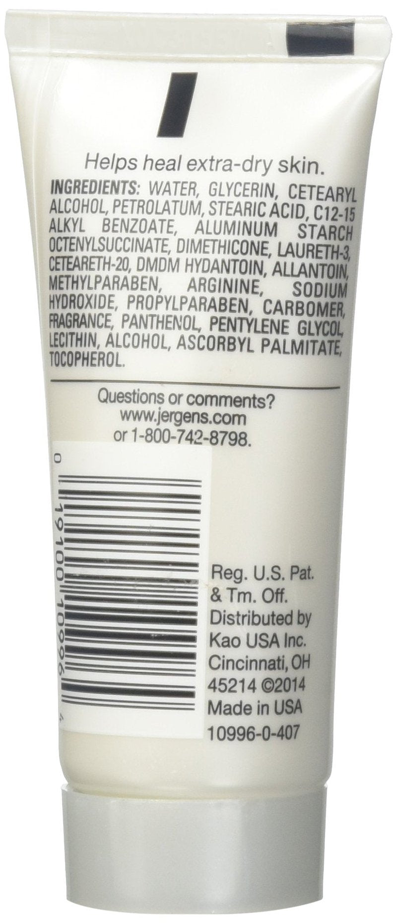 Jergens Ultra Healing Lotion, Hand and Body, Dry Skin Travel Size Moisturizer, for Absorption into Extra Dry Skin, Use After Washing Hands, 1 Ounce, with HYDRALUCENCE blend, Vitamins C, E, B5