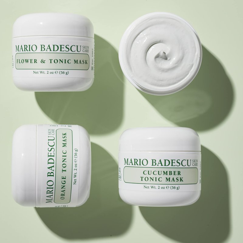 Mario Badescu Orange Tonic Mask for Combination, Oily, Sensitive Skin, Face Mask with Kaolin Clay & AHAs That Deeply Cleanses Pores, Reduces Excess Shine, 2 Fl Oz