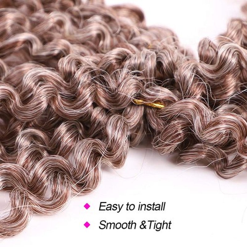 8 Inch Short Passion Twist Crochet Hair - 9 Bundles Marlybob Kinky Curly Crochet Hair for Black Women and Kids - Water Wave Crochet Braids