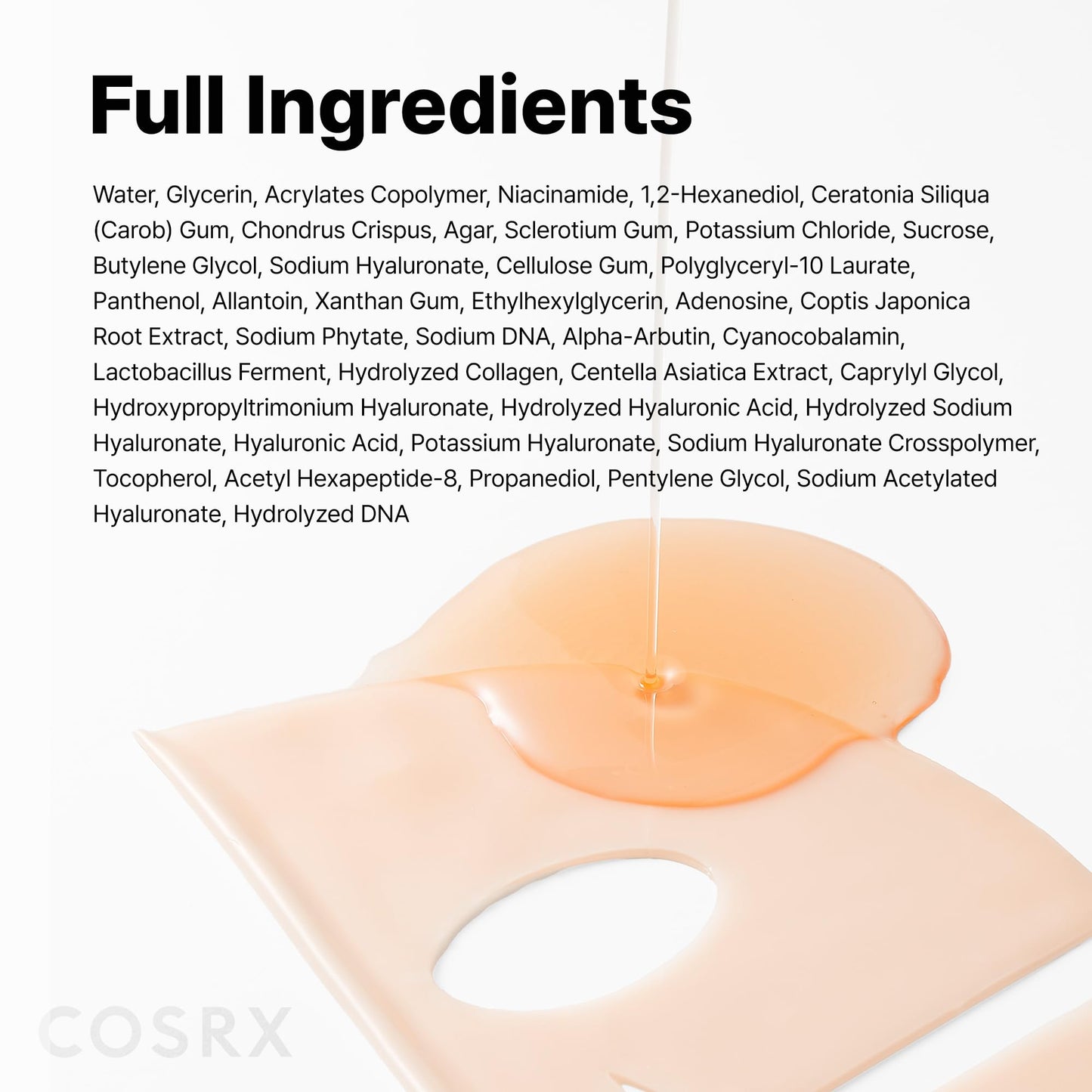 COSRX 5 PDRN Hyaluronic Vital Gel Mask Single 34g x 1EA, Overnight Face Mask, Travel Essentials, Korean Skincare