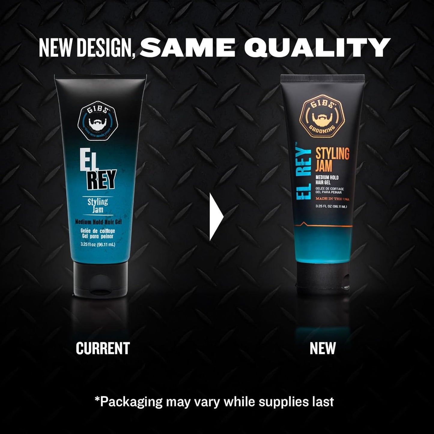 GIBS Grooming El Rey Styling Jam for Men, Medium Hold Hair Gel