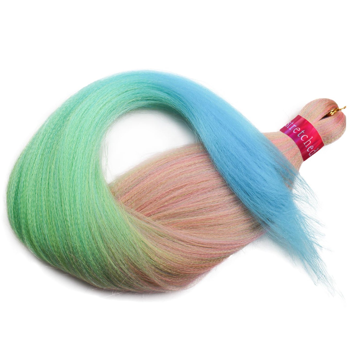 Ombre Pre Stretched Braiding Hair, 28''-3 packs Silky Color Blend Braid Hair Extensions, 100% Synthetic Crochet Hair Braids