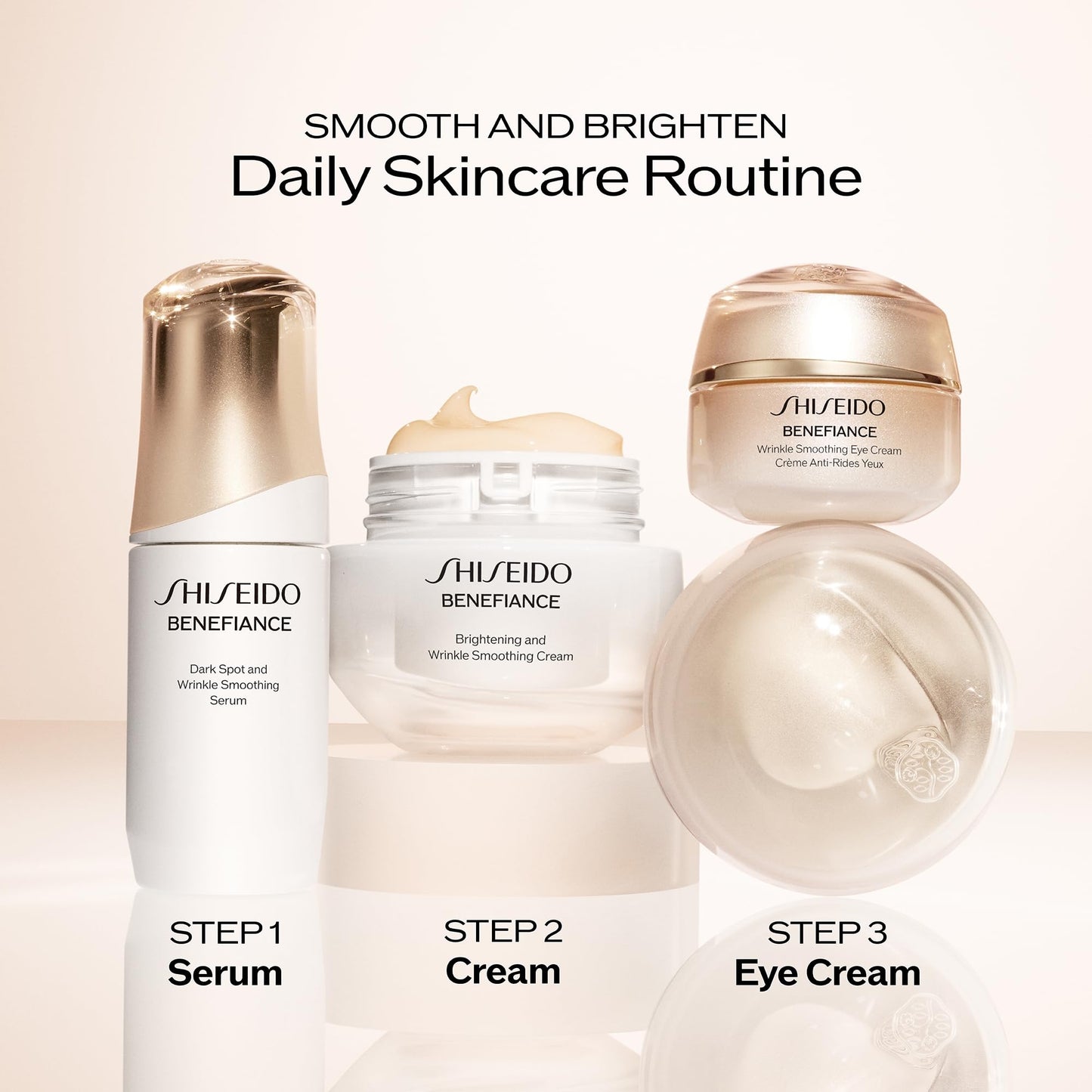 Shiseido Benefiance Brightening and Wrinkle Smoothing Cream Refill - 50 mL - Moisturizer Visibly Improves Dark Spots, Wrinkles with Plant-Based Retinol, 24HR Hydration, Non-Comedogenic, All Skin Types