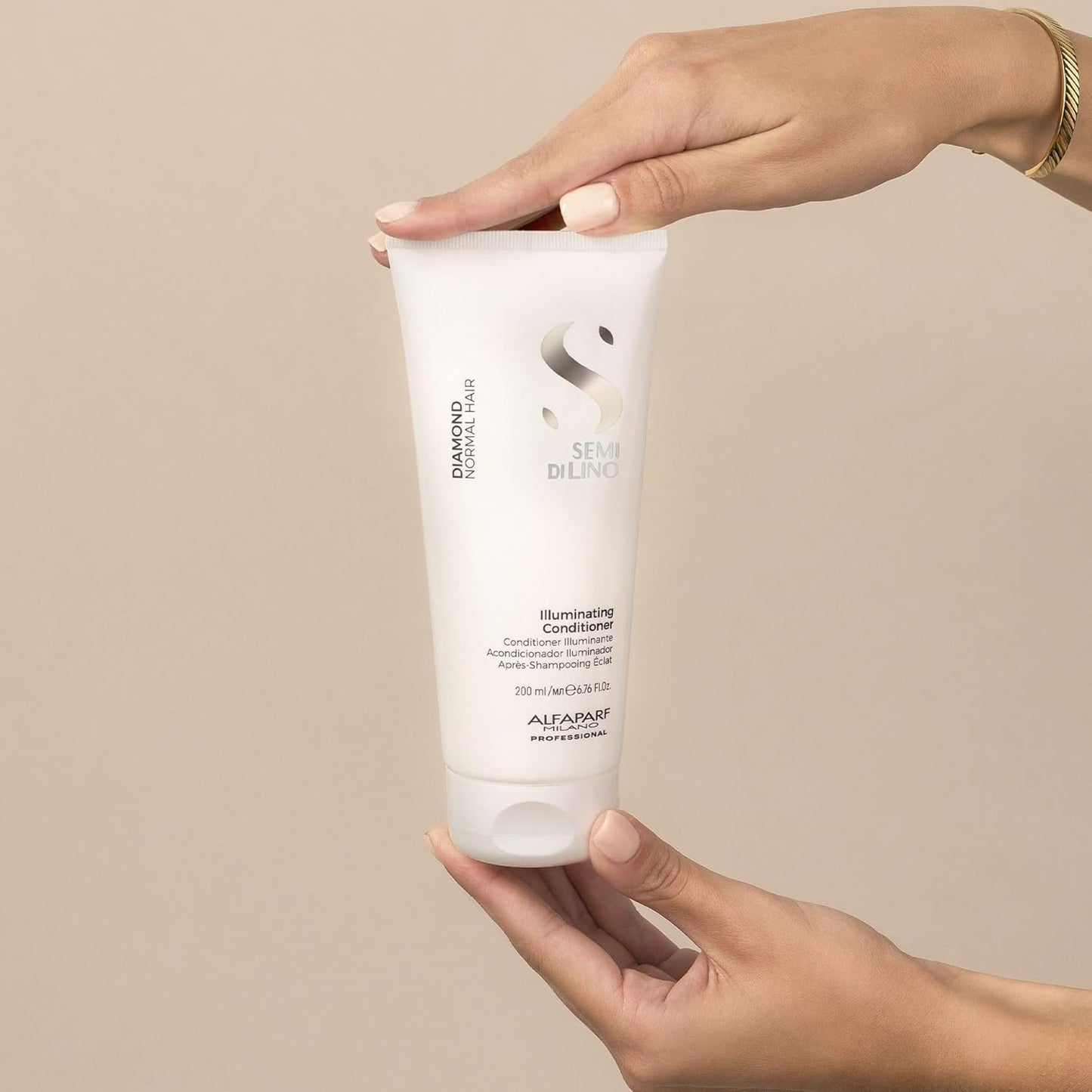 ALFAPARF MILANO Semi Di Lino Diamond Illuminating Conditioner - Moisturizing Conditioner For Normal and Color Treated Hair - Sulfate & Paraben Free Professional Hair Care