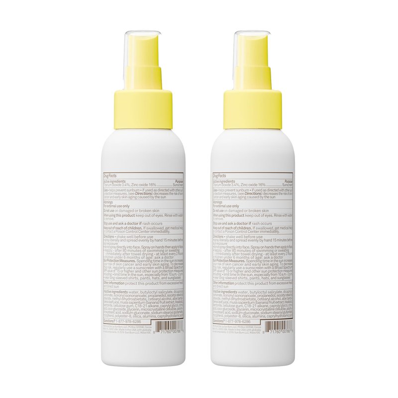 Sun Bum Baby Bum SPF 50 Sunscreen Spray | Mineral Uva/Uvb Face & Body Protection for Sensitive Skin | Fragrance Free | Travel Size | 3 fl oz | 2 Pack