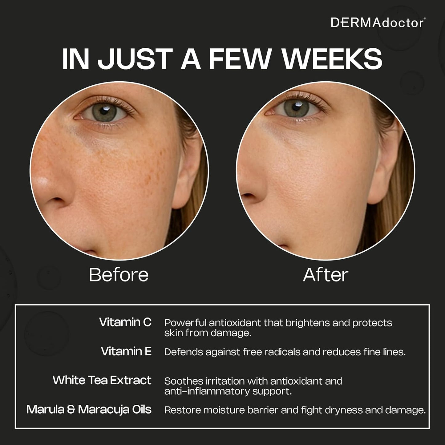DERMAdoctor Vitamin C Facial Cleanser, Daily Face Wash, Toner, Makeup Remover | High-Potency Vitamin C from Kakadu Plum, Facial cleanser, Face Scrub, Cleanse Pores, Removes oil, Sunscreen, Pollutants