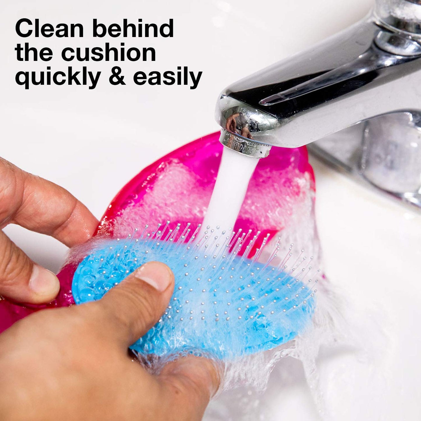 Olivia Garden OG Detangler Brush - Scalp-Massaging, Easy-Clean Design for All Hair Types