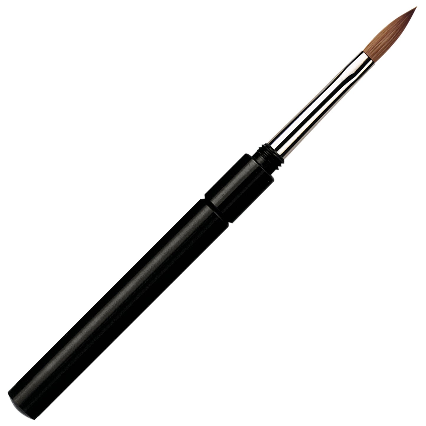 da Vinci Nails Series 15140 Acrylic Technique Nail Brush, Pointed Oval Kolinsky Red Sable with Protective Travel Handle, Size 6