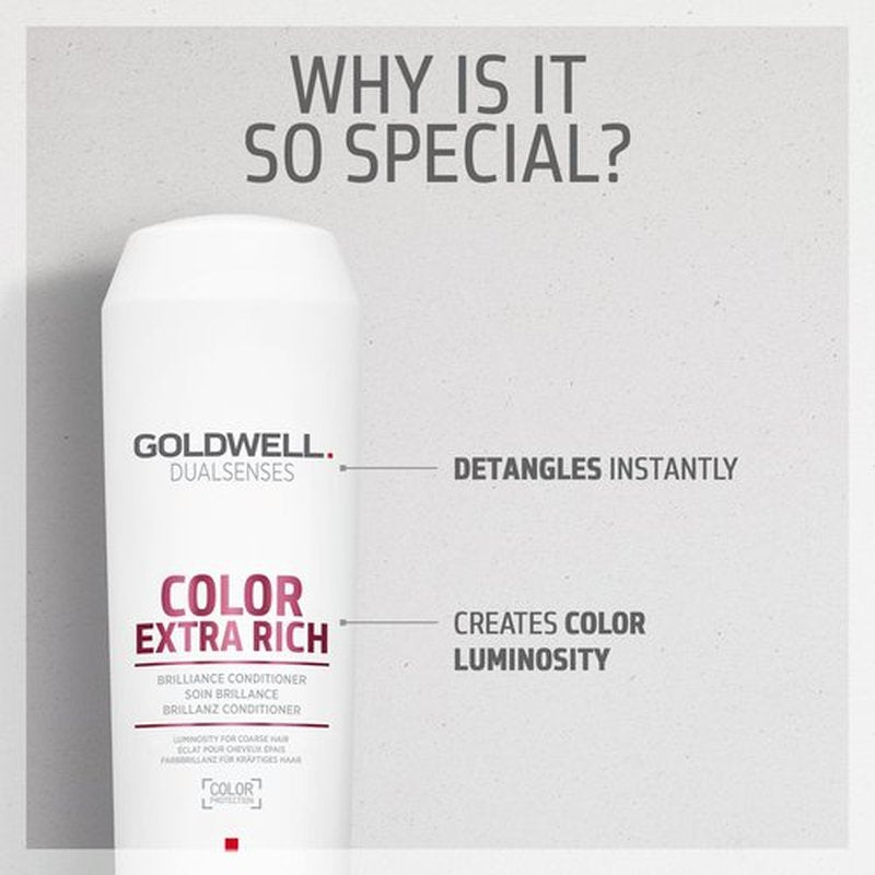 Goldwell Dualsenses Color Extra Rich Brilliance Conditioner, 10.1 Fl Oz (Pack of 1)