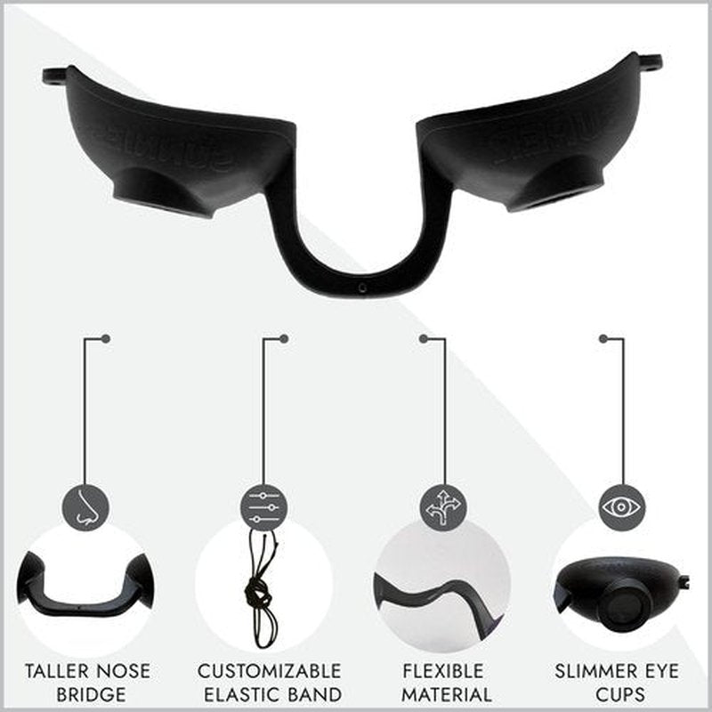EVO FLEX Sunnies Flexible Tanning Bed Goggles UV Eye Protection Glasses 4 Pack (Black), FDA Compliant