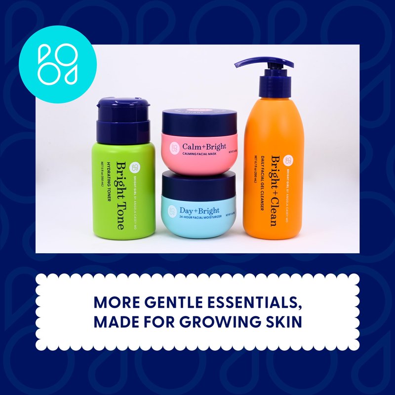 Day+Bright Facial Moisturizer for Teen & Tween Girls, 50mL | Non-Greasy Daily Hydration | pH-Balanced Formula with Chamomile, Turmeric, Ashwagandha, Squalane.