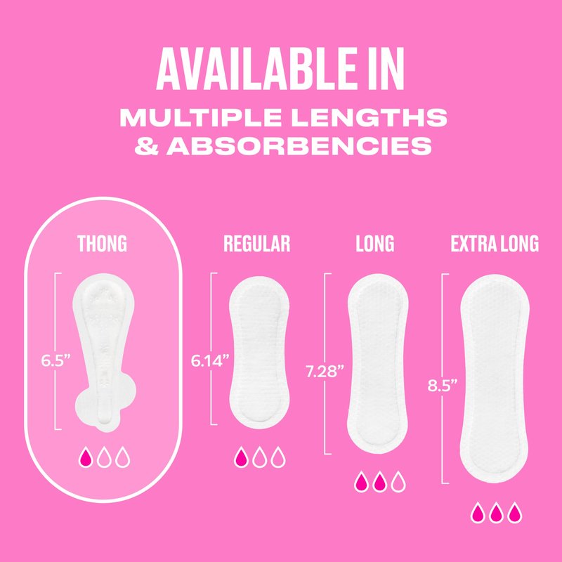 Carefree Panty Liners for Women, Thong Liners, Unwrapped, Unscented | Pantiliners, Carefree Liners, Daily Liners for Women, Light Periods and Leaks | 196ct (4 Packs of 49ct) (Packaging May Vary)