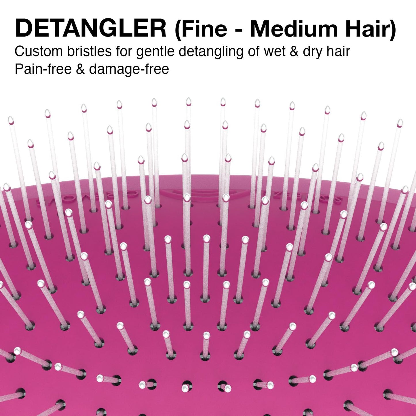 Olivia Garden OG Detangler Brush - Scalp-Massaging, Easy-Clean Design for All Hair Types