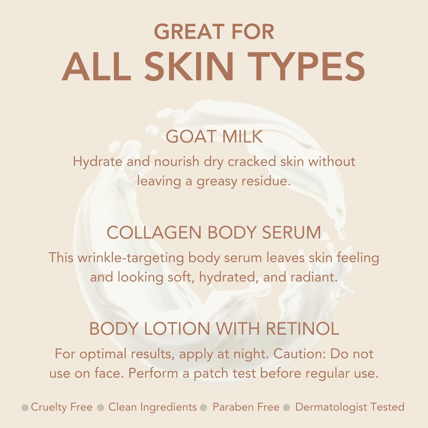 Dionis Goat Milk Skincare Body Serums & Sets (Vanilla Bean Lotion & Serum Set), 6 Ounce (Pack of 1)