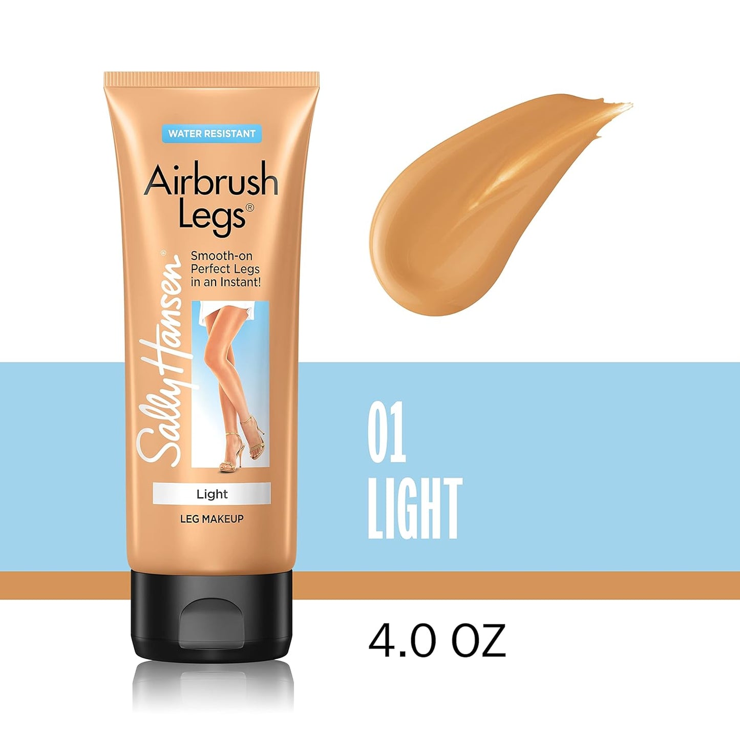 Sally Hansen Airbrush Legs, Leg Makeup Lotion, Deep 4 Oz, Pack of 2