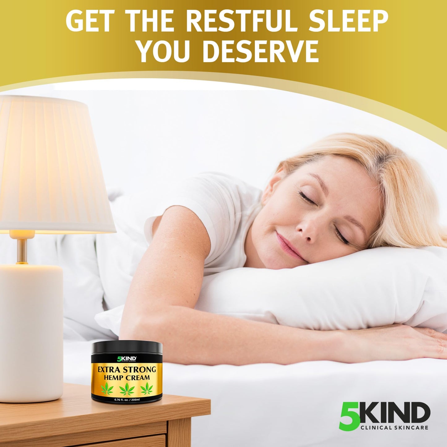 5kind Extra Strong Hemp Cream 6.76 fl oz - Maximum Strength - Natural Topical Cream - Muscle Rub for Lower Back, Joints, Neck, Knees, Shoulders