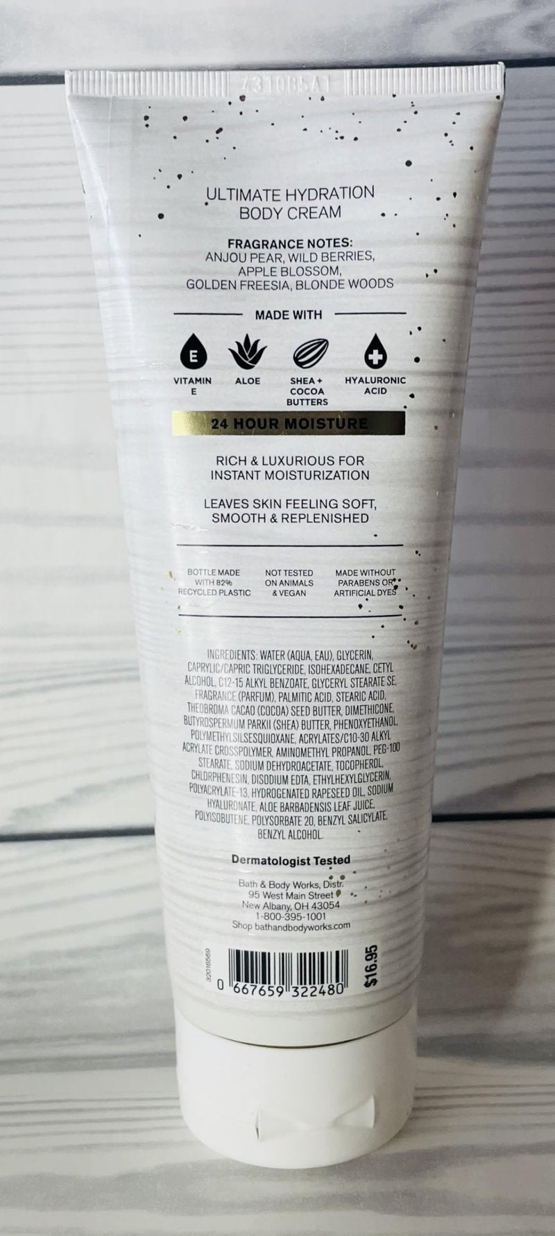 Bath & Body Works Pearberry Ultimate Hydration Body Cream 8 Ounces Pack of 2