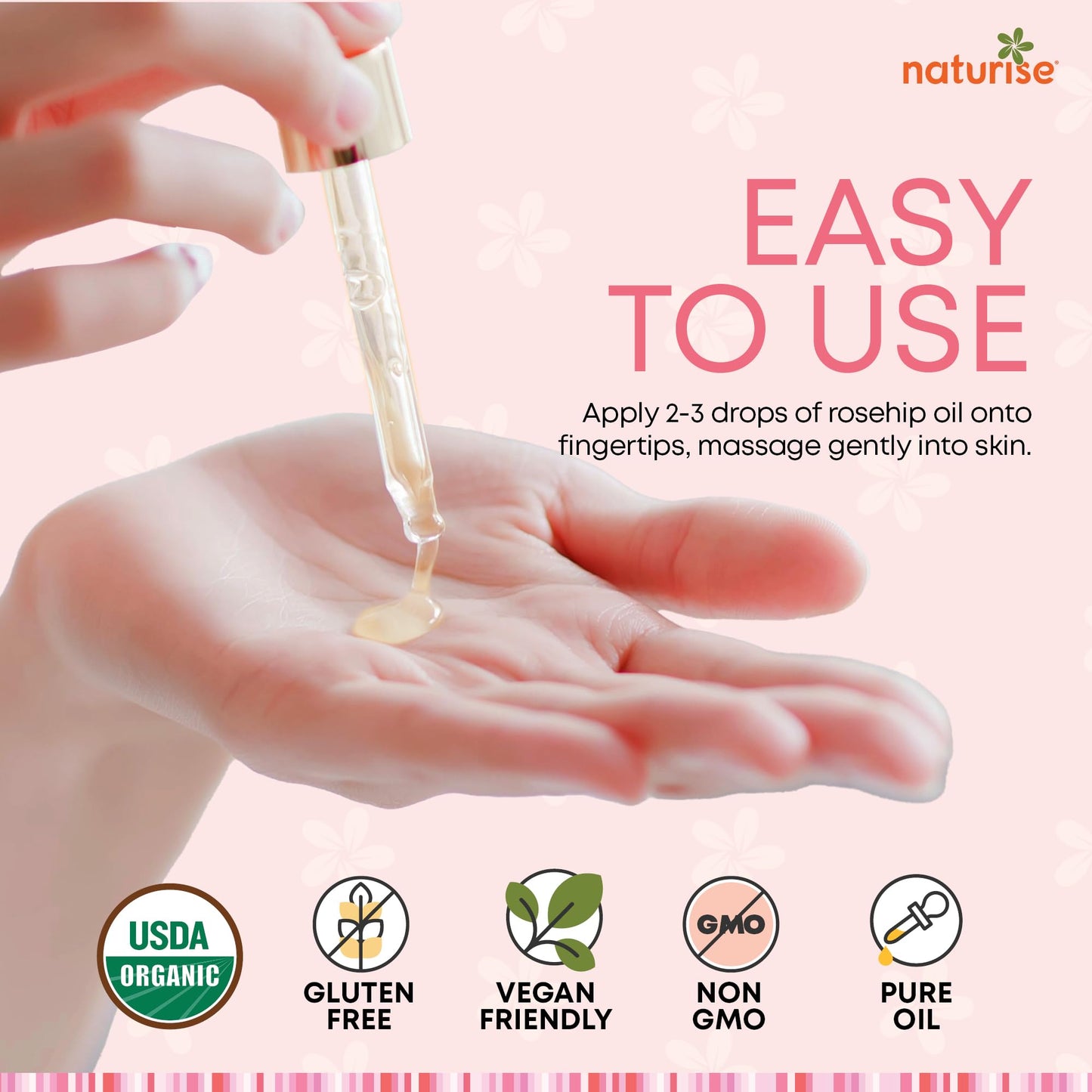 Organic Rosehip Oil for Face - Organic Cold Pressed Rose Hip Oil for Skin and Body Care - Vegan Non-GMO Gua Sha Oil - Rosa Mosqueta Oil, Rosehip Seed Facial Oil for Gua Sha Massage (1 FL. OZ.)