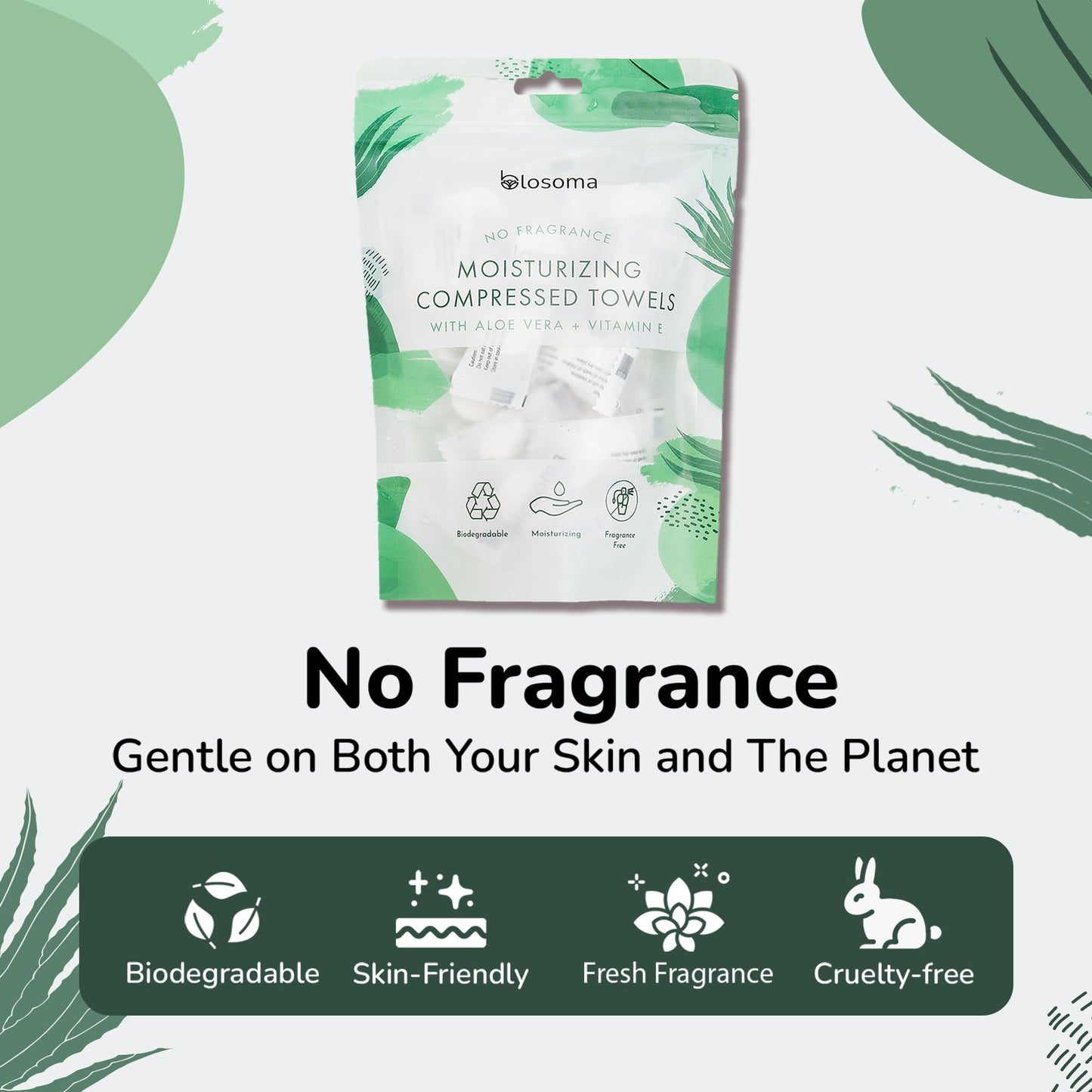 Unscented Moisturizing Compressed Towel, Disposable Mini Tablets Cotton Coin Tissue, Water Activated Rejuvenating Towels for Travel, Camping, Gym, Home Fragrance-Free Portable Hand Wipe (Pack of 50)