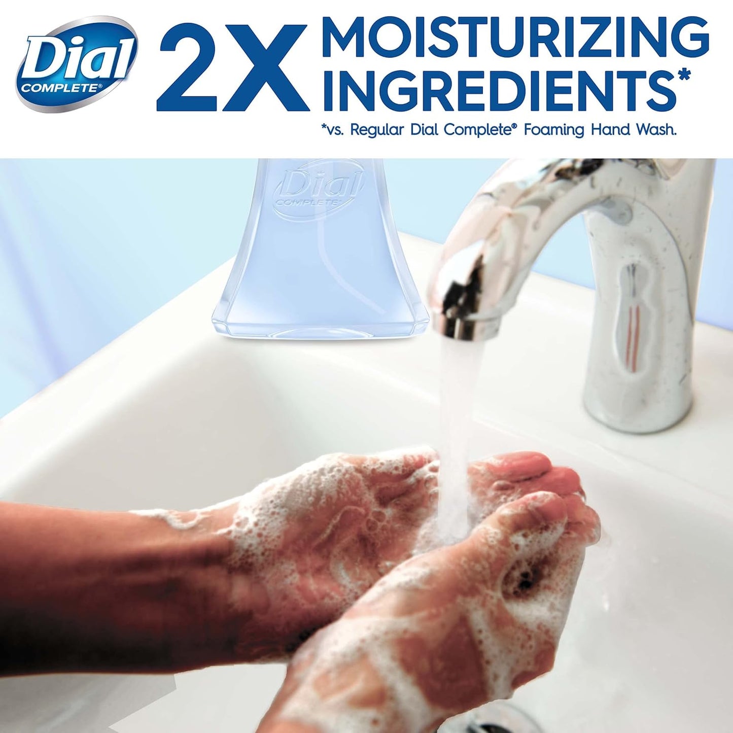 Dial Complete Antibacterial Foaming Hand Wash, Coconut Water/Soothing White Tea, 15 fl oz (Pack of 4)