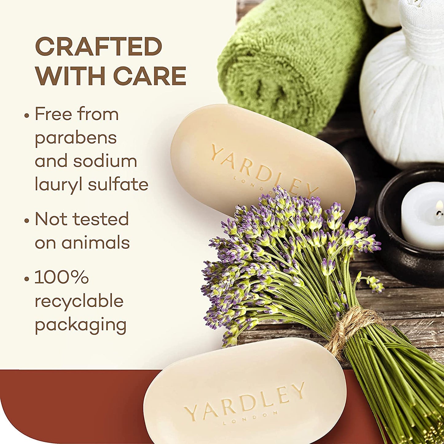 Cocoa Butter Moisturizing Bath Bar - Yardley London, 4 oz (Pack of 12)