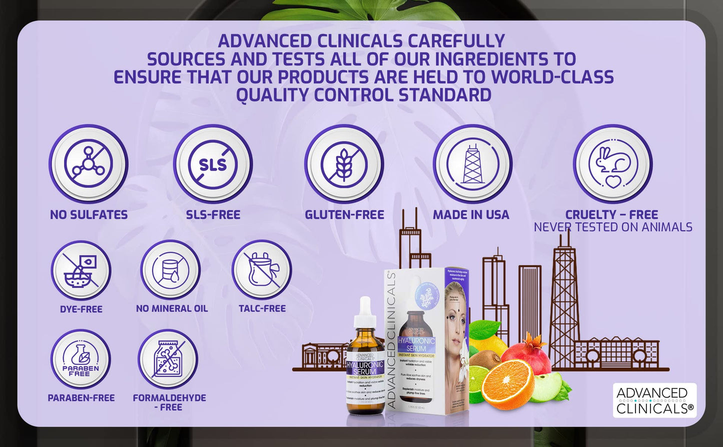 Advanced Clinicals Hyaluronic Acid Face Serum Skin Care Facial Moisturizer To Restore Skin, Anti Aging Face Serum For Wrinkles, Dark Spots, Fine Lines, & Dry Skin, 1.75 Fl Oz (Pack Of 2)