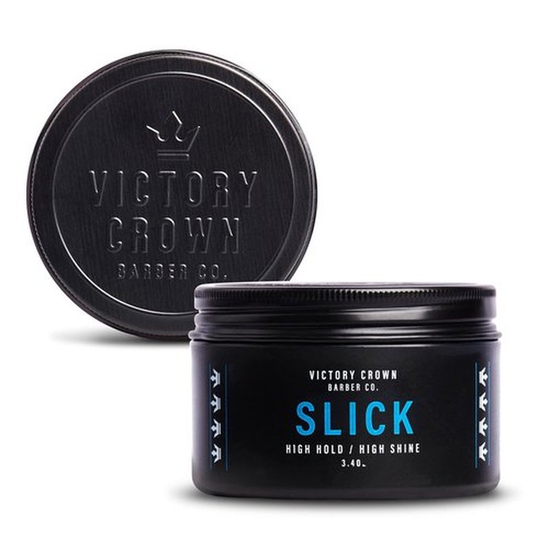 Victory Crown Pomade for Men - High Hold & Shine Hair Styling Gel for Side Part, Pompadour & Slick Back Looks - Water-based Non-Greasy Hair Paste - 3.4oz