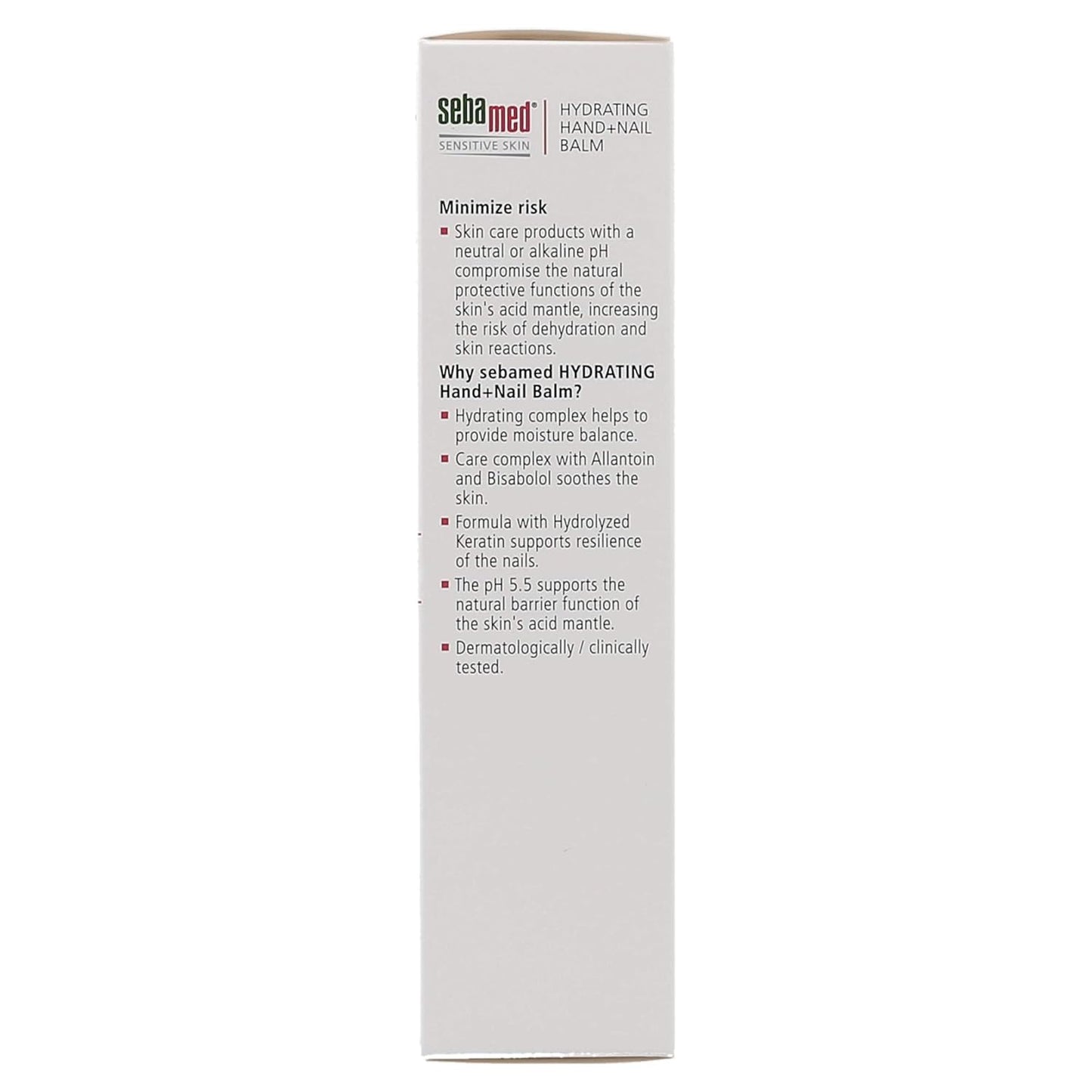 Sebamed Hand and Nail Balm pH 5.5 for Sensitive Skin Hypoallergenic Non-greasy Dermatologist Recommended Moisturizer 2.6 Fluid Ounces (75mL)