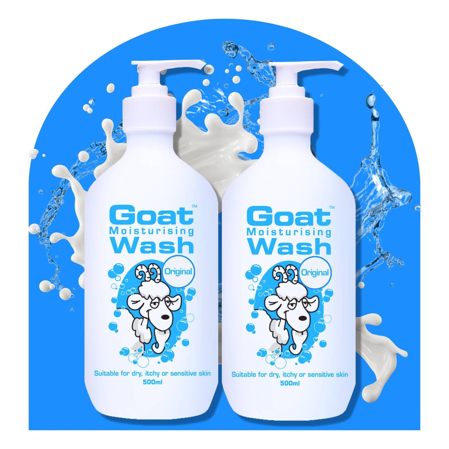 Goat Soap Moisturizing Body Wash Duo Pack Original