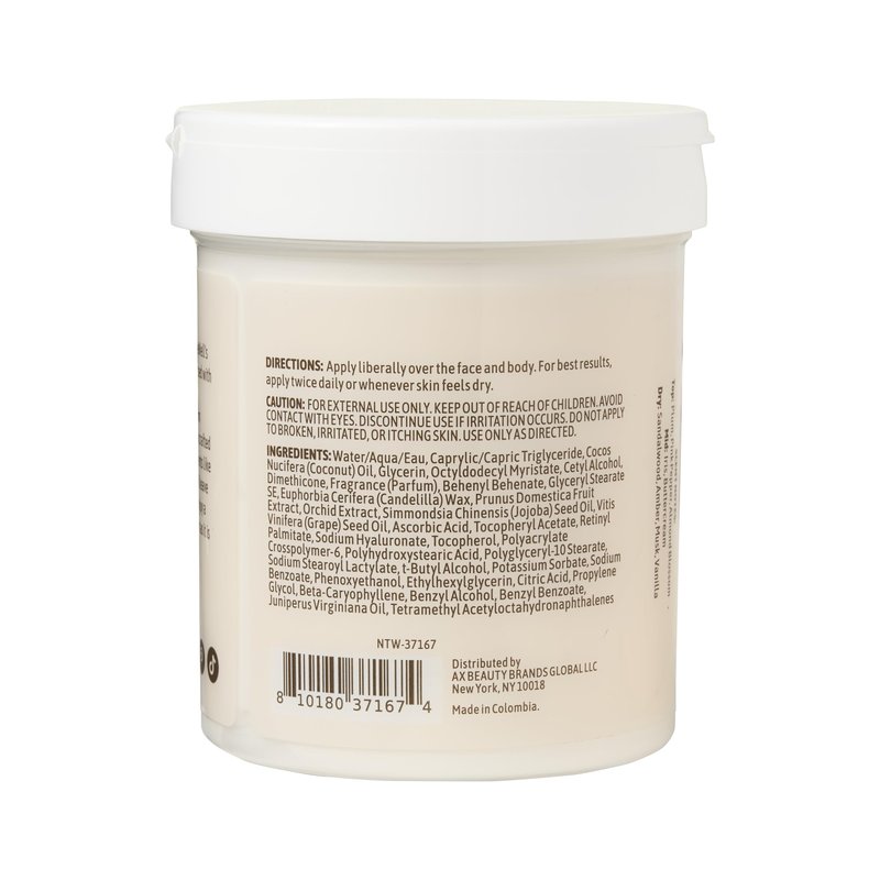 NATURE WELL Orchid & Plum Body Cream, Moisturizing Cream for Dry & Sensitive Skin, Hydrating Body Moisturizer with Natural Oils & Extracts, Orchid & Plum Fragrance, Dermatologist Tested, 16 Oz