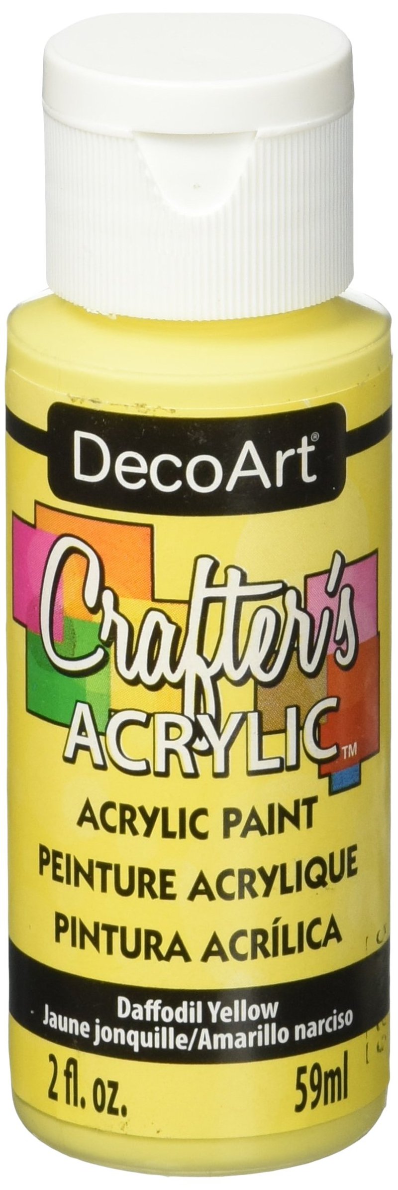 DecoArt Crafter's Acrylic Paint, 2-Ounce, Daffodil Yellow