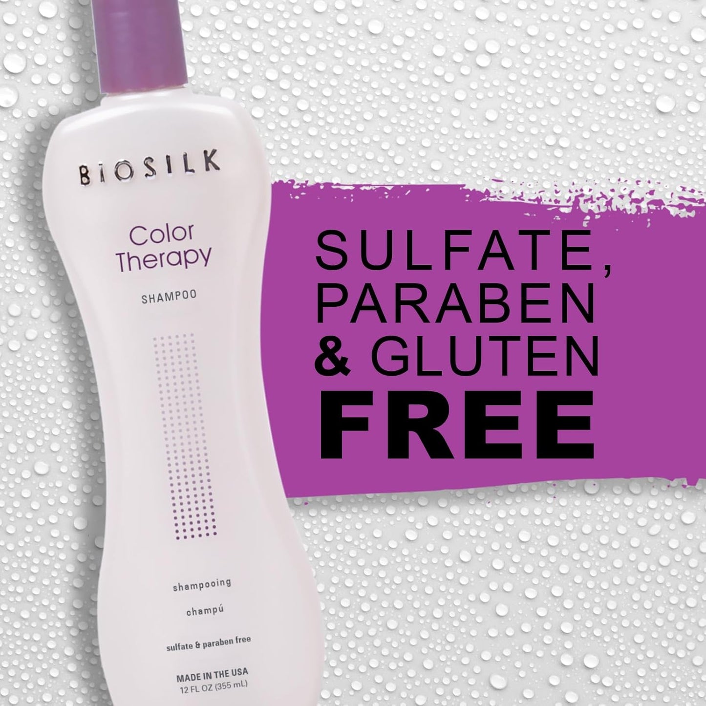 Biosilk Color Therapy Conditioner, Replenishes Moisture While Protecting Color, Enhances Vibrancy & Shine, Sulfate, Paraben, & Cruelty-Free, 34 Oz