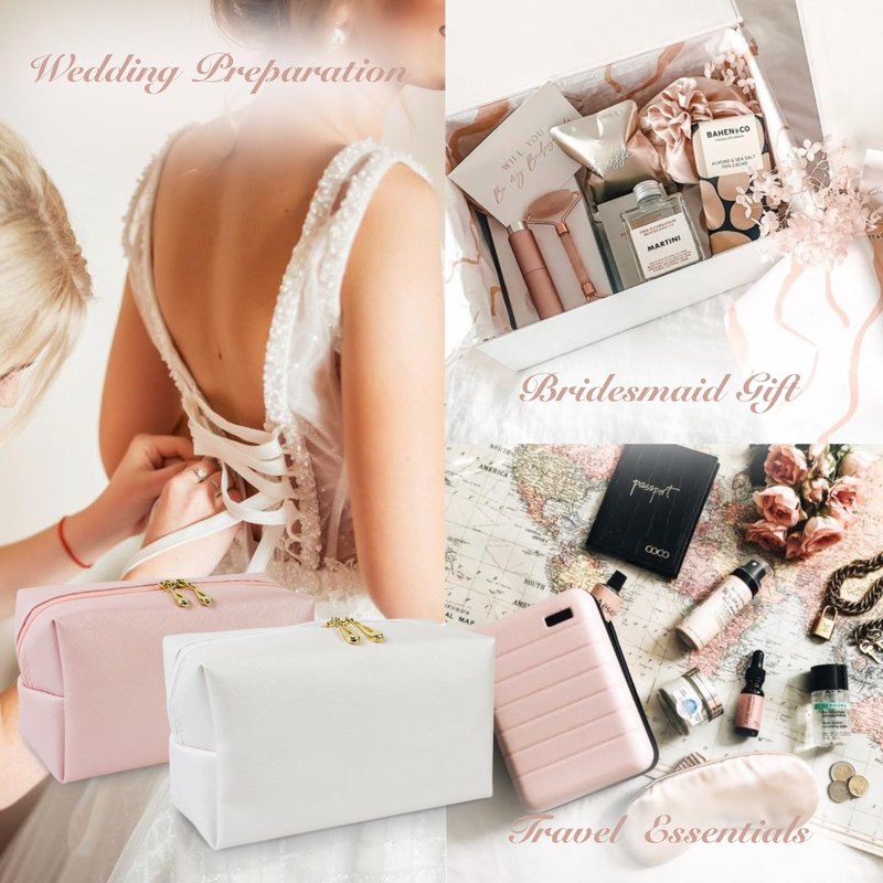 ARK Survivor Women's Wedding Emergency Kit 39 Essential Items for Brides Team Bride All in One Travel Kit Personal Care Women's Travel Set (Glam White)