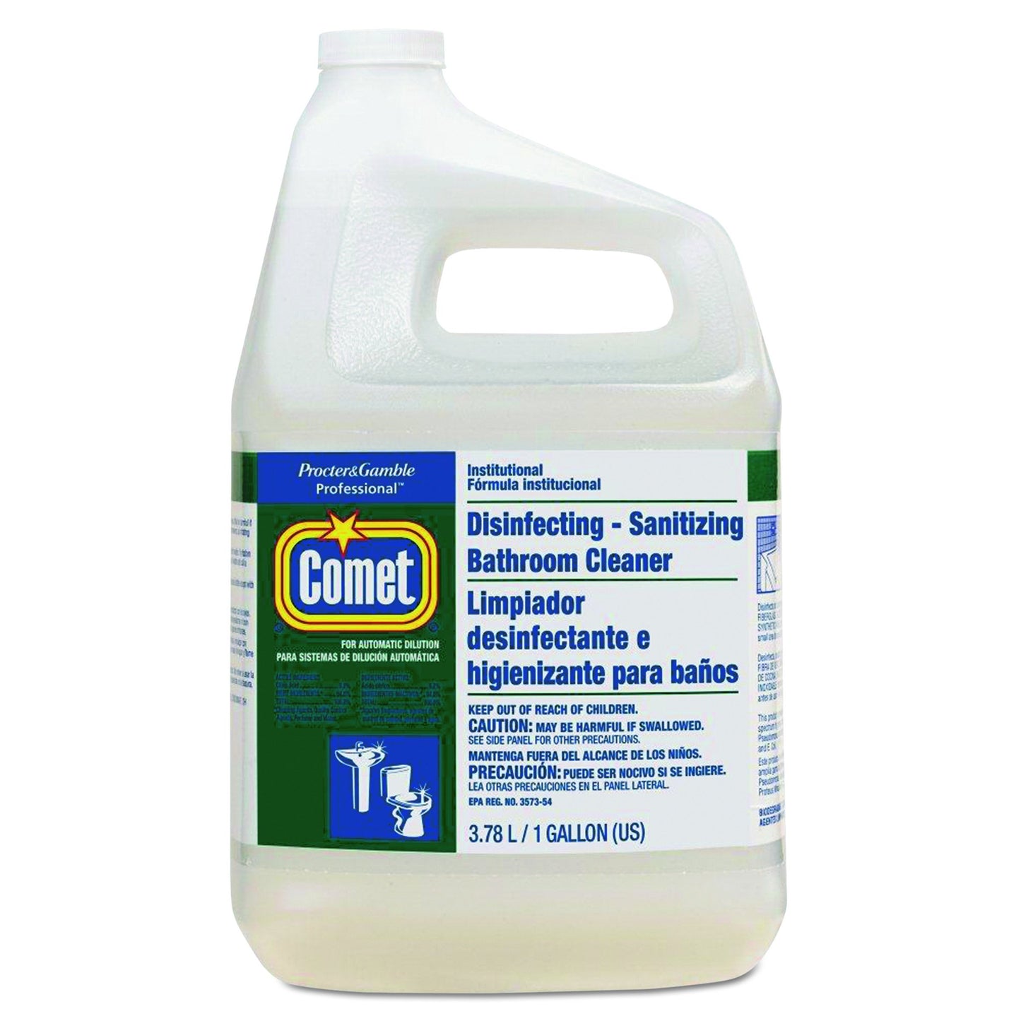 Comet 22570EA 1 gal Disinfecting-Sanitizing Bathroom Cleaner, One Gallon Bottle