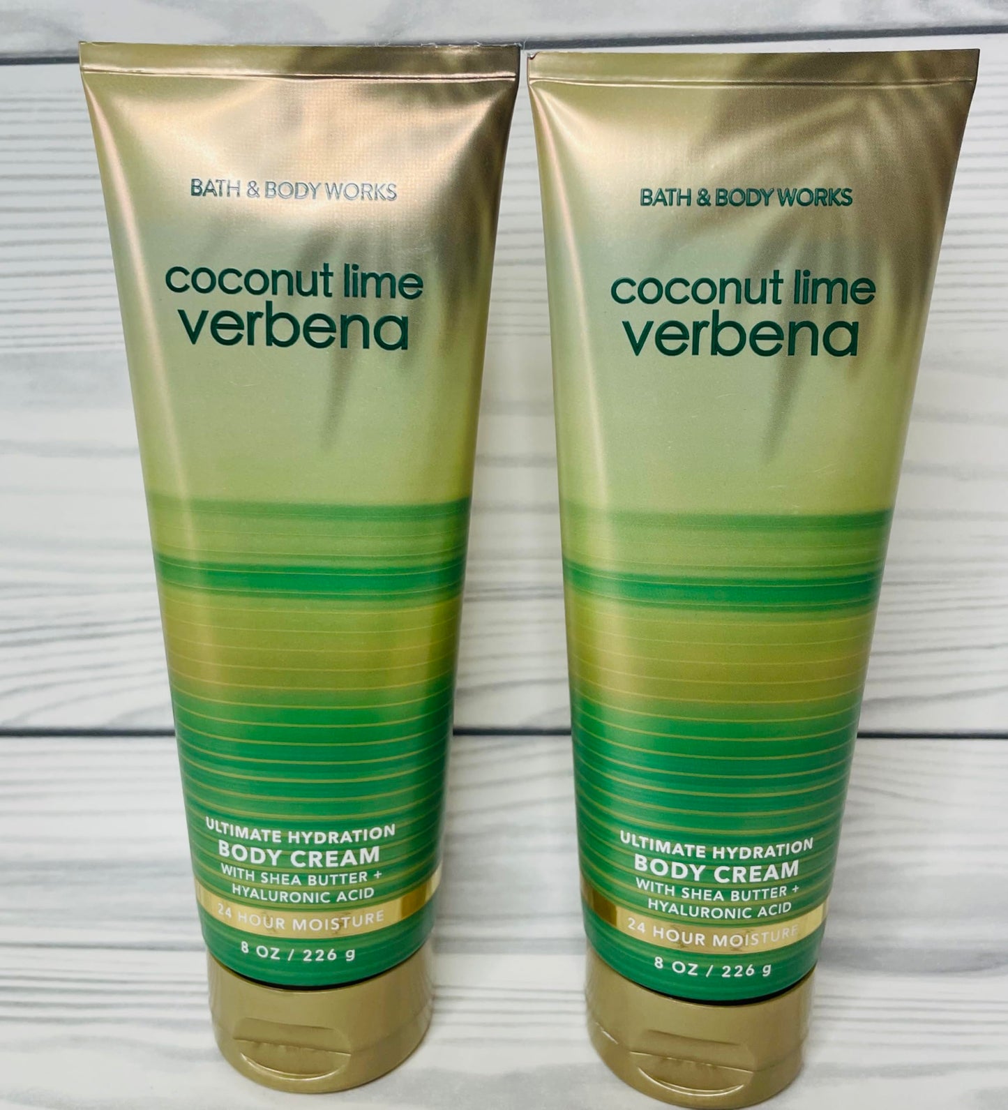 Bath & Body Works Coconut Lime Verbena Ultimate Hydration Body Cream 8 Ounces Pack of 2
