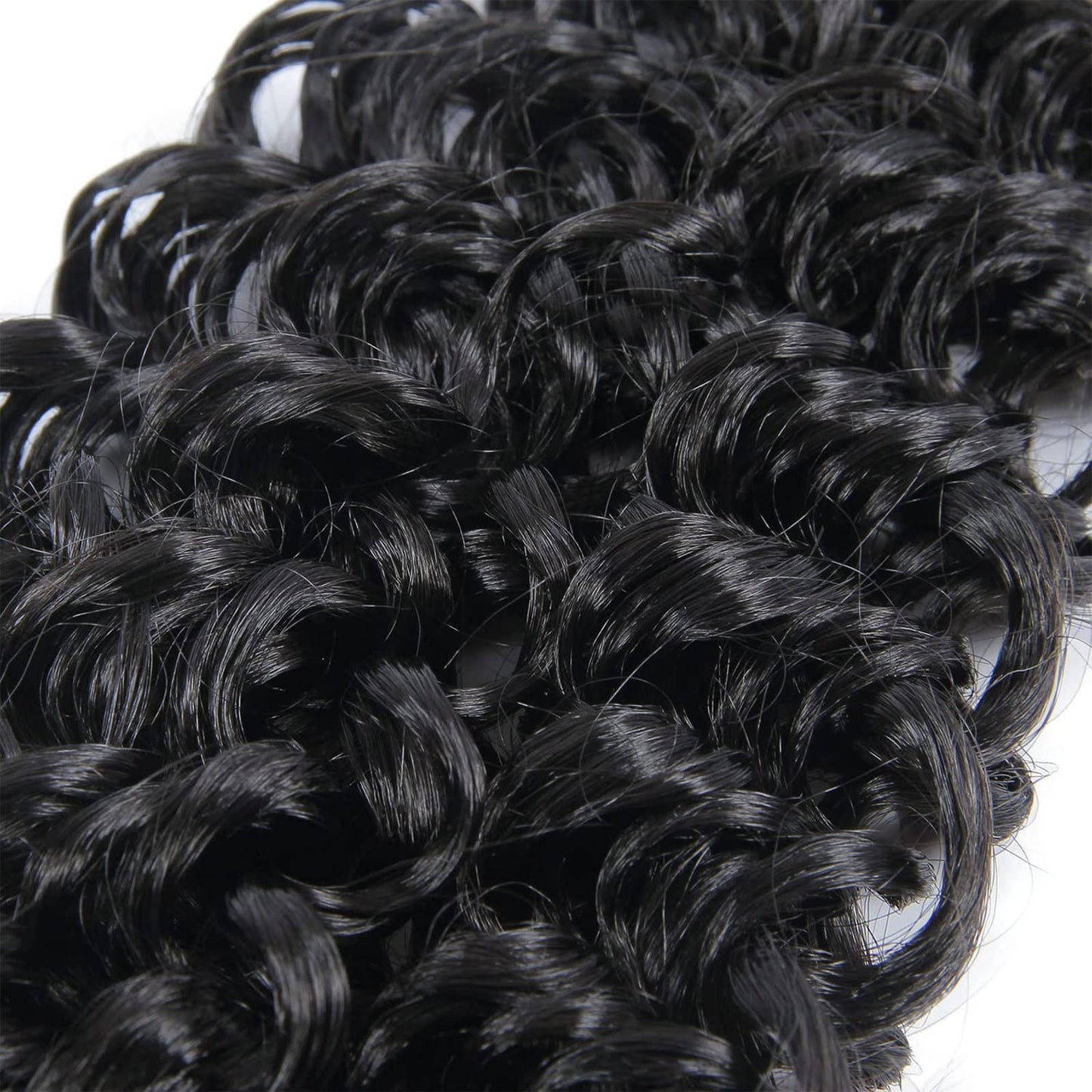 GoGo Curl Crochet hair 24inch Water Wave Crochet hair Natural Black Synthetic Bohemian Crochet Braid Deep Wave Braiding hair Extensions(5Packs,1B)