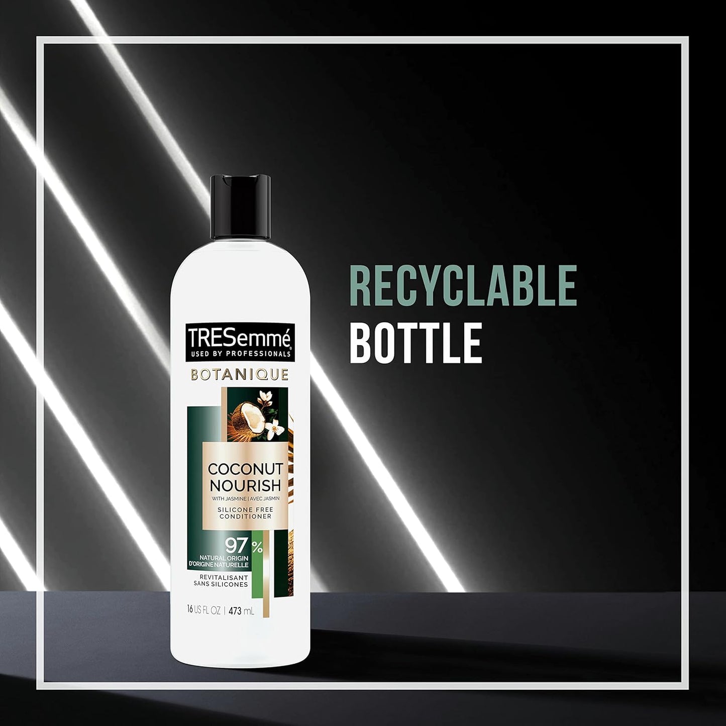 TRESemmé Botanique Conditioner for Dry Hair And Damaged Hair Botanique Coconut Nourish 92% Natural Derived Ingredients with Professional Performance 16 fl oz