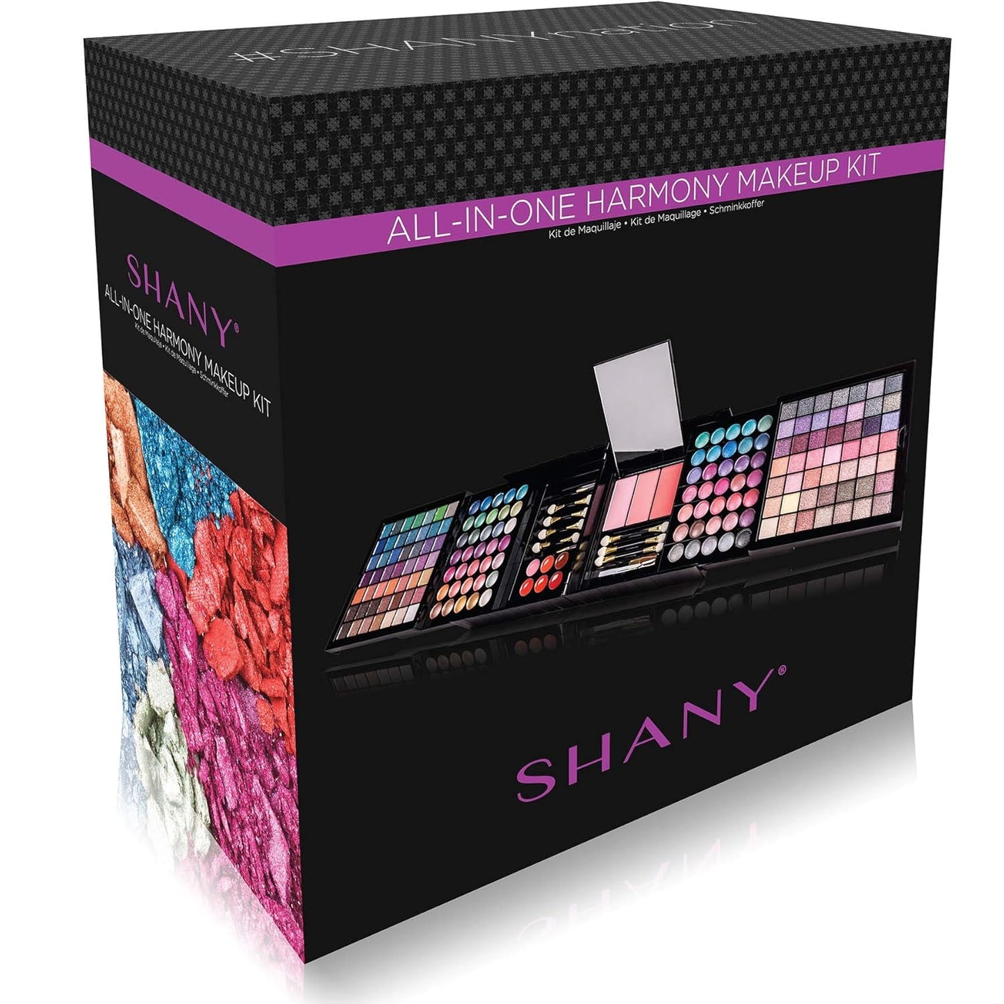 SHANY All About That Face Makeup Kit - All in one Beginner Makeup Set - Eye Shadows, Lip Colors, Face Makeup, Cosmetics applicators & More.