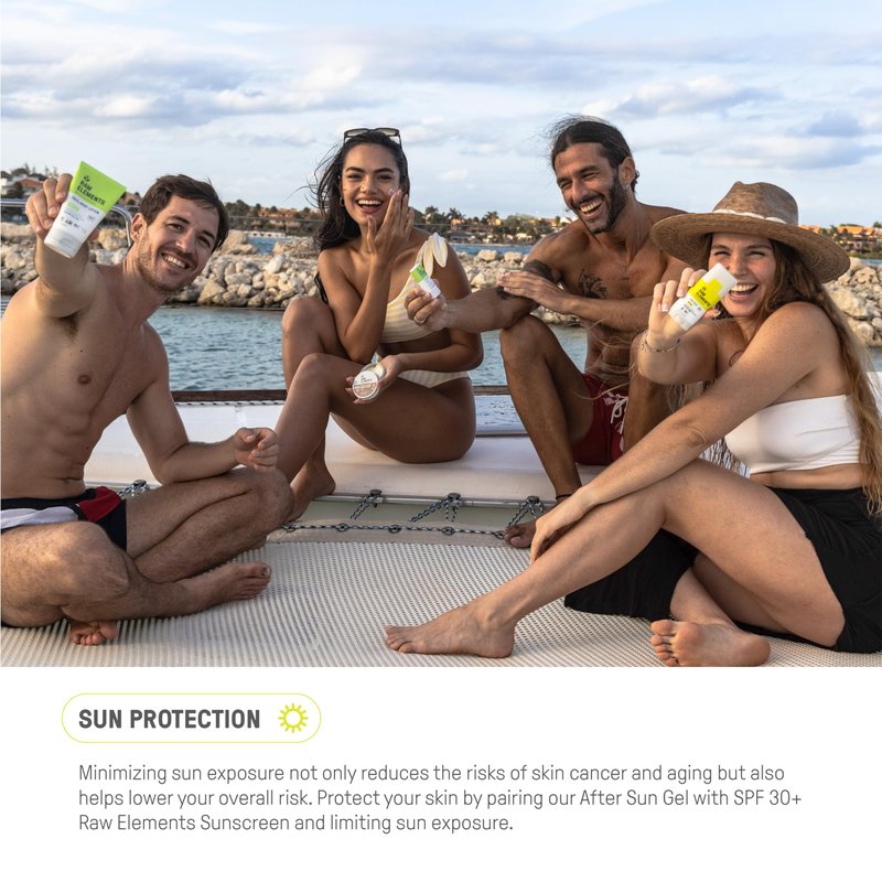Raw Elements After Sun Body Gel Skin Care with Aloe Balls