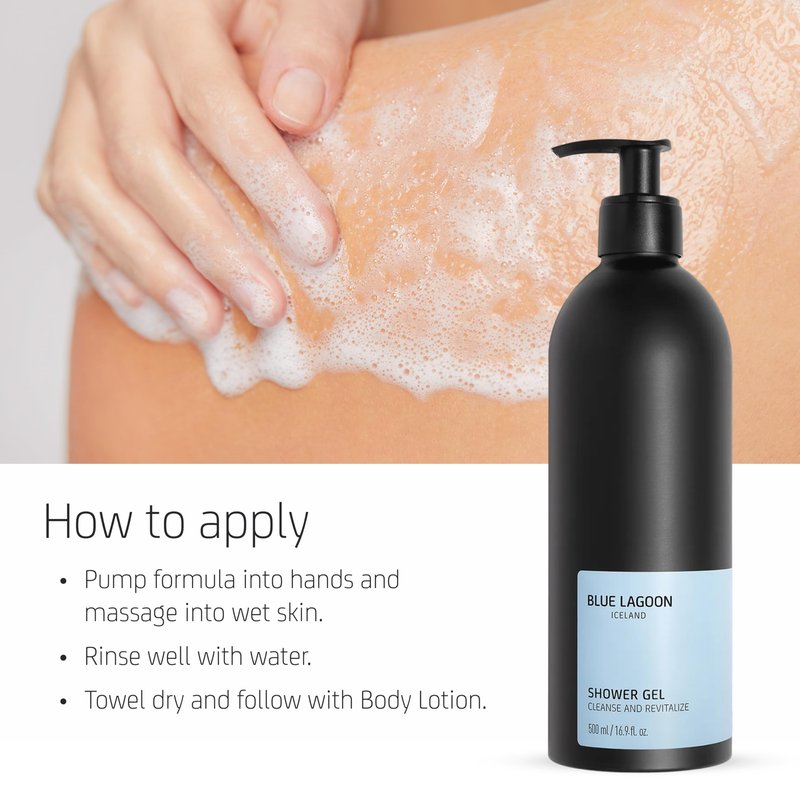 Blue Lagoon Skin Science - Shower Gel - Revitalizing Body Wash - Bioactive Blue Lagoon Seawater - Lightweight Gel Texture - Soft Ethereal Fragrance - Responsibly Sourced Ingredients - 500ML