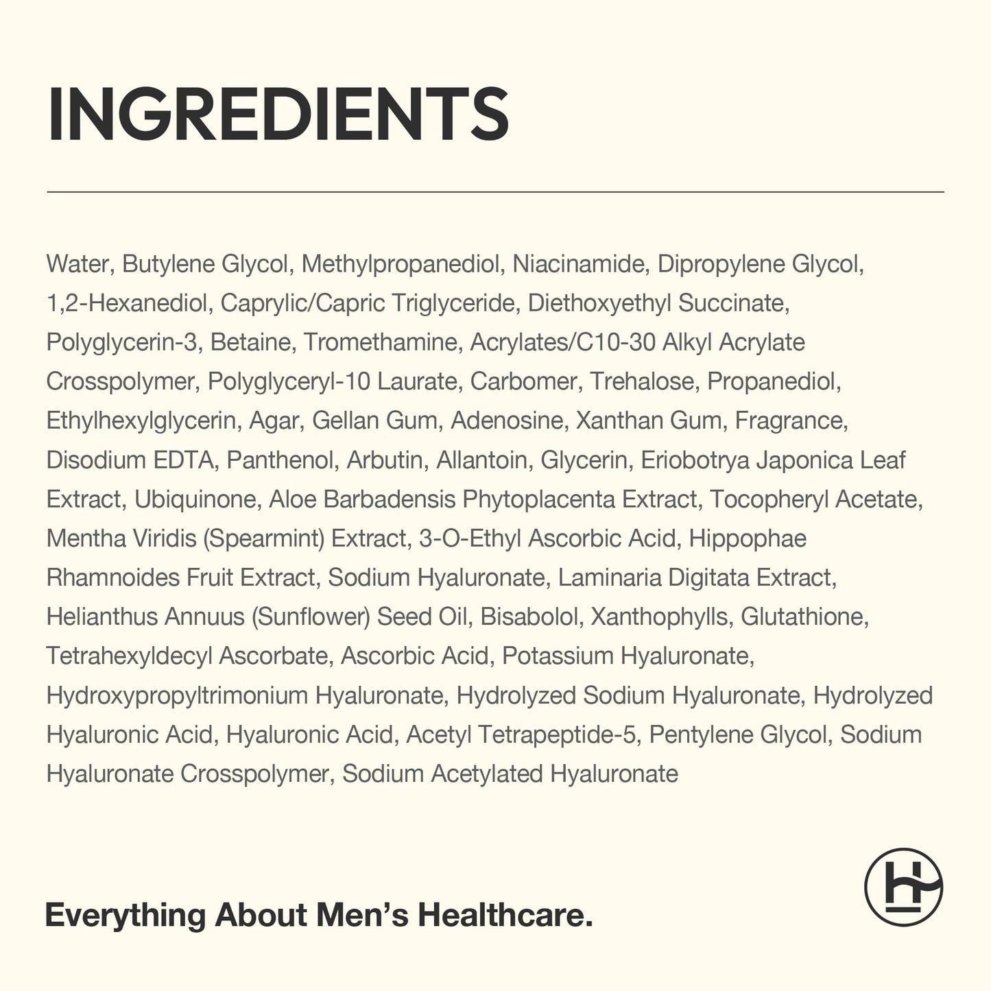 LAB BY He is_ Men’s Moisturizer for Improving dull looking skin, Fast-Absorbing Gel with Niacinamide, Vitamin C & Glutathione Skin Korean Skincare 3.71 fl.oz